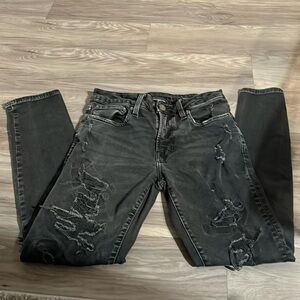 Black Ripped American Eagle Jeans